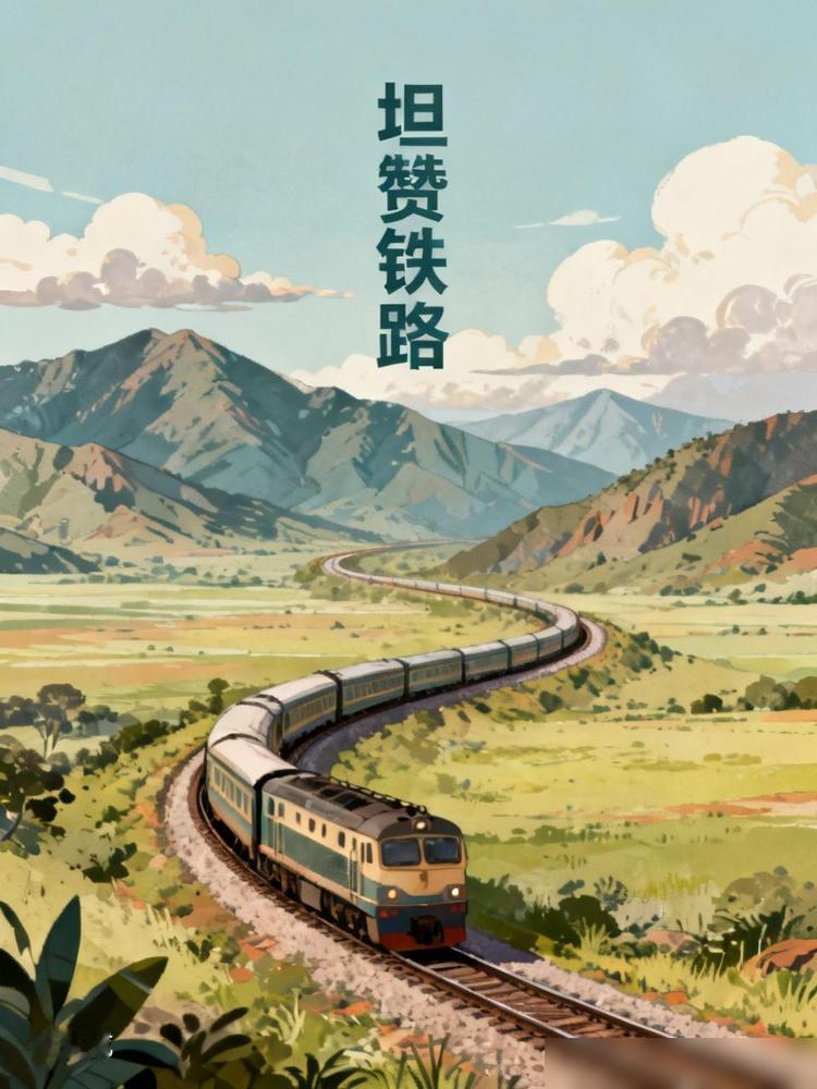 中国援建非洲的坦赞铁路全长1860公里，1976年通车，连接坦桑尼亚达累斯萨拉姆