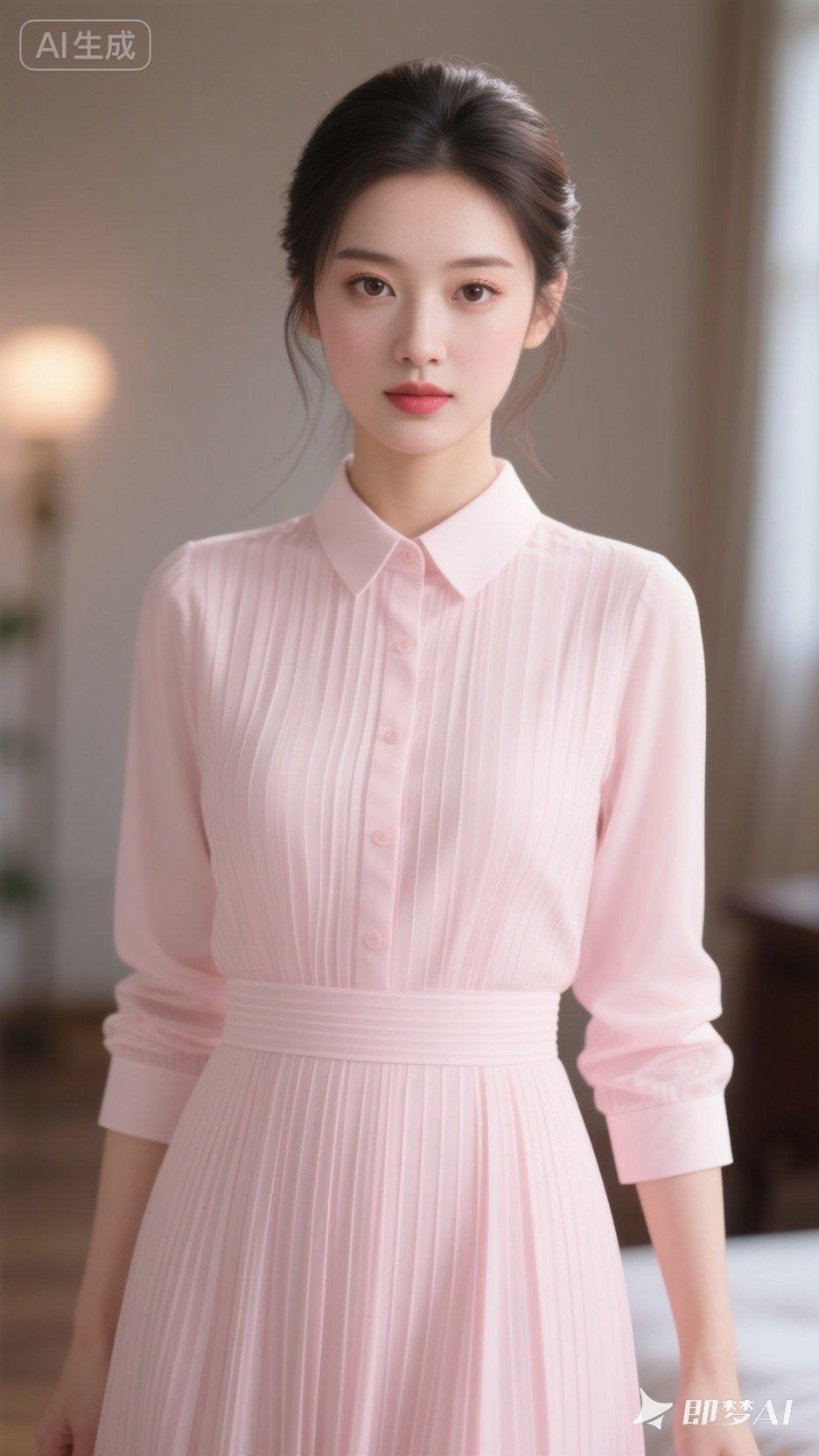 温柔粉裙，优雅气质，尽显女性魅力！