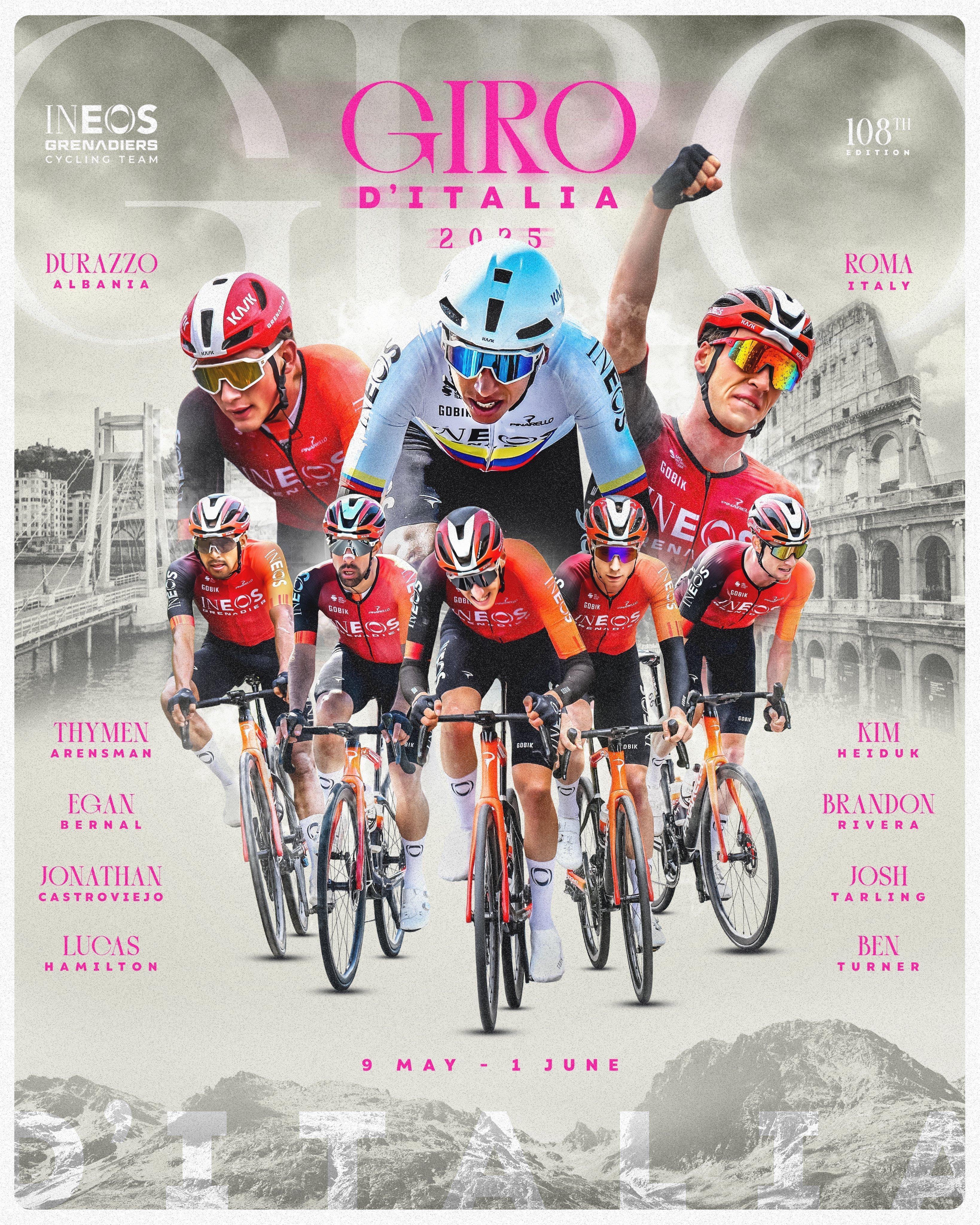 各队开始陆续公布环意阵容。接下来分队介绍。英力士车队公布2025环意 阵容，贝尔