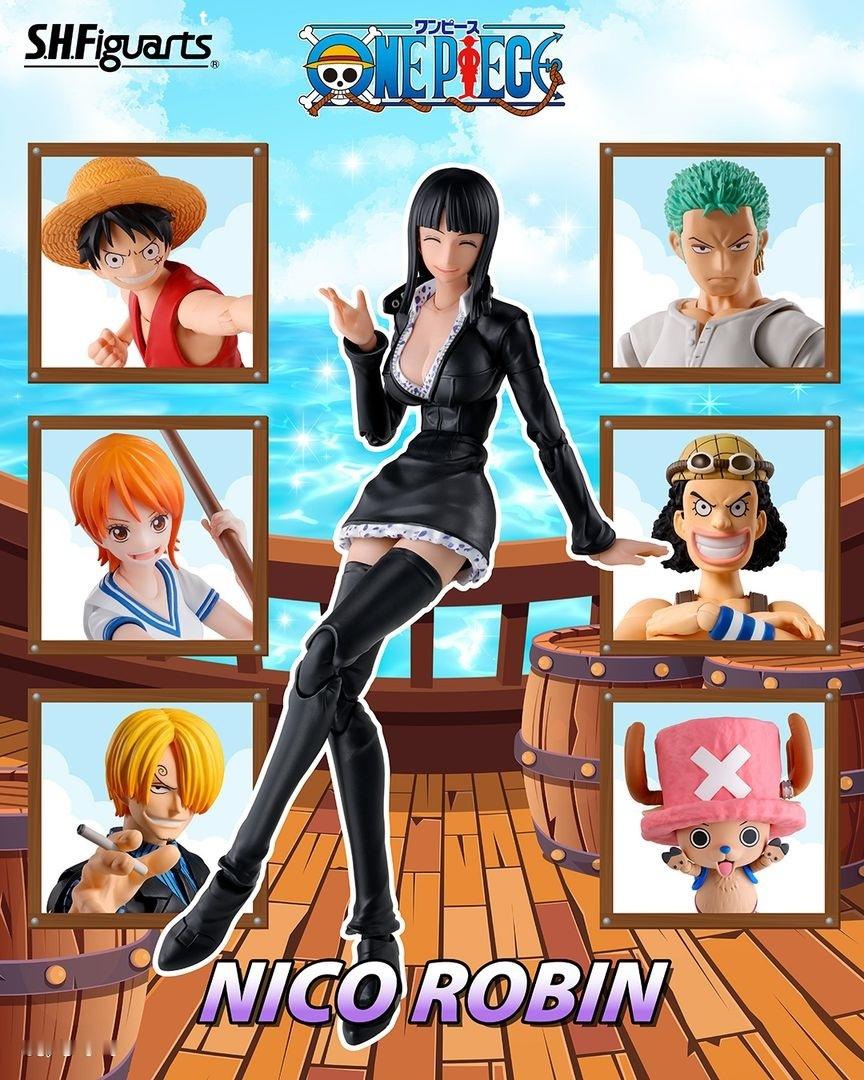 海贼王周边S.H.Figuarts「妮可·罗宾 -司法岛-」可动手办公布！预计2