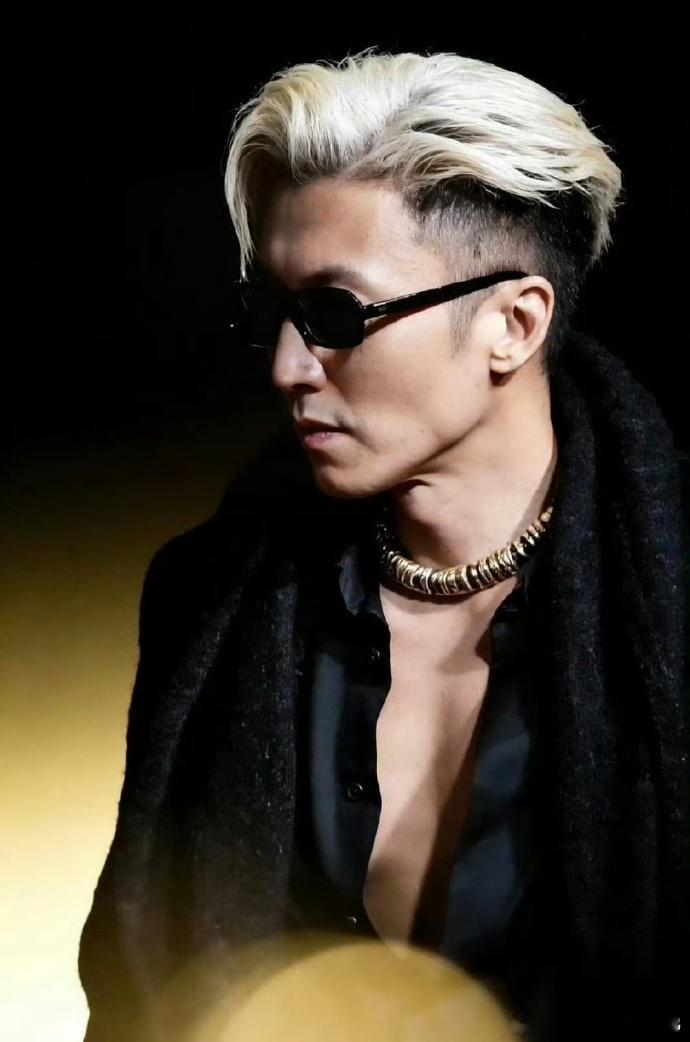 谢霆锋站在白毛控的审美点上 微博之夜谢霆锋《镖人》造型封神！一头白发惊艳全场，褪