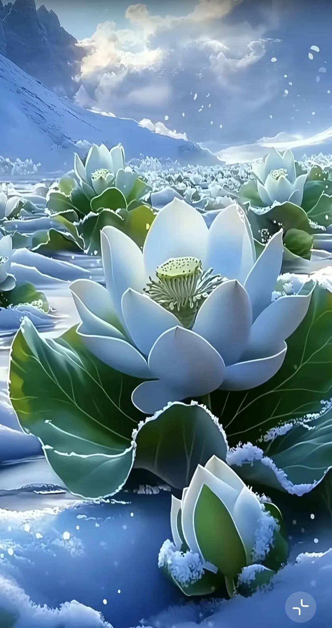 我是一朵千年的雪莲，风中摇曳你给的美……今生只愿做一回你的雪莲，为你绽放最美的花