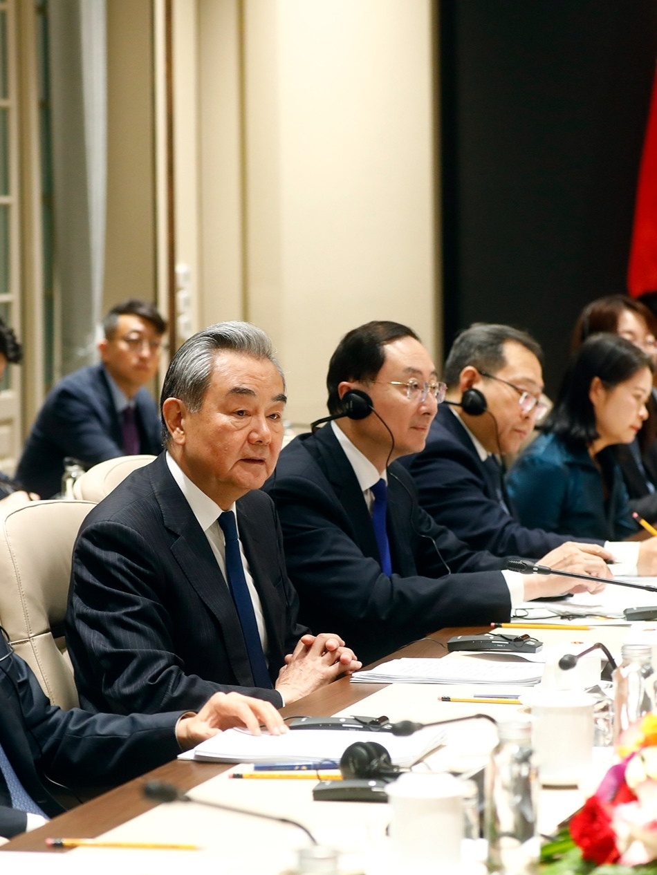 王毅会见越南外长黎怀忠当地时间2026年3月15日，中共中央政治局委员、外交部长