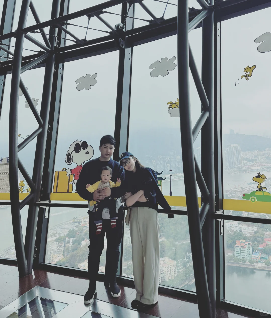 一家三口首次旅行顺利结束✔️