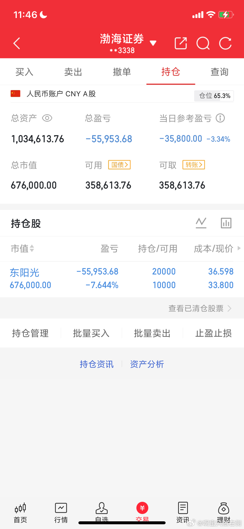 6月17日午评:大盘继续向下，下午能止跌企稳吗？     截至10:00，两市多