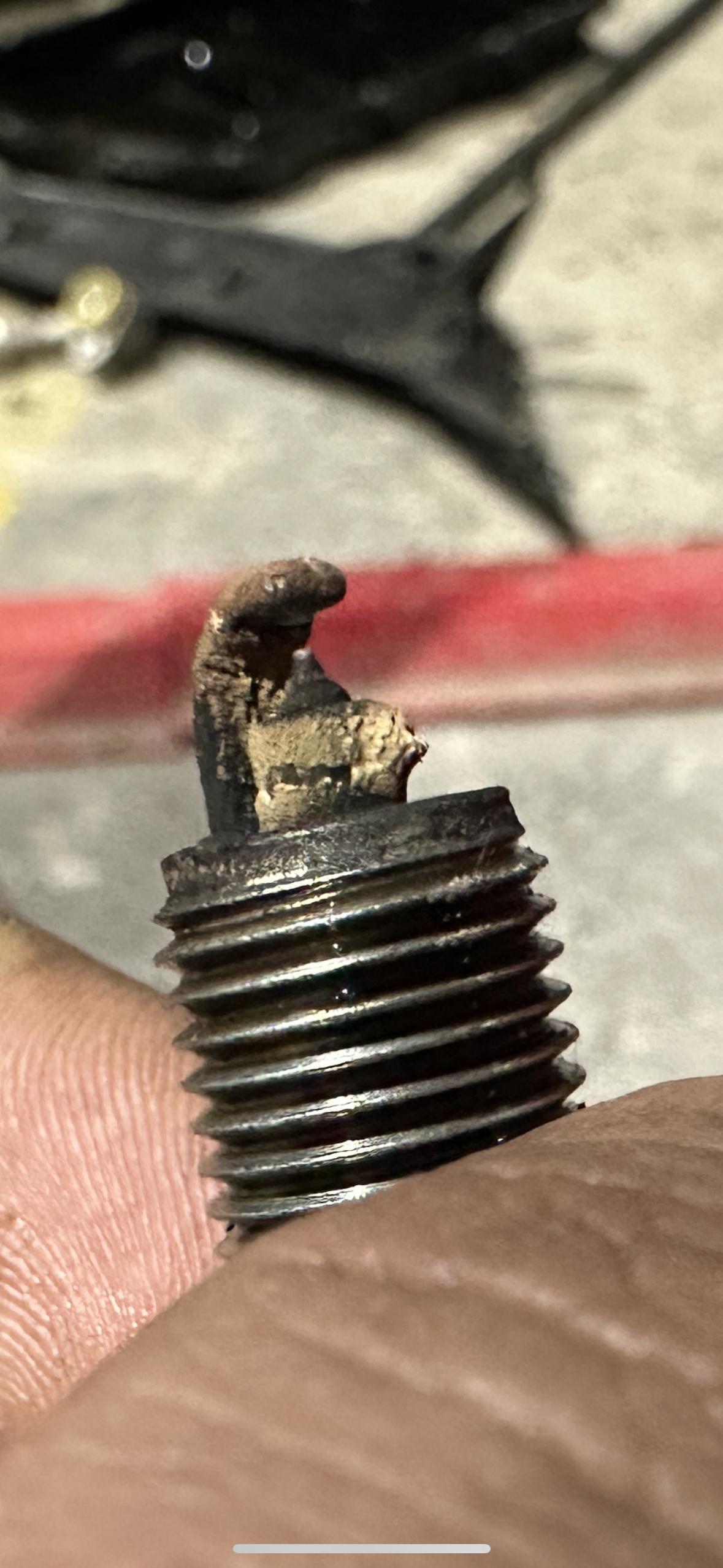 这…  第一次见这样的玩意 还好没脱落。图九是别人的，脱落了直接拉缸了 