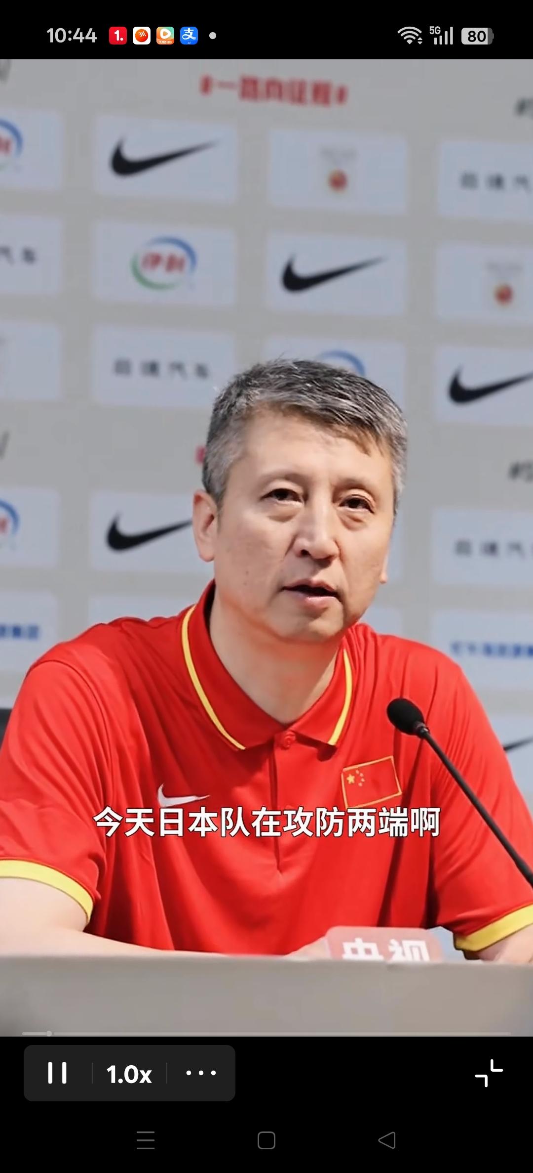 中国男篮主教练郭士强赛后主动揽责。
我是辽宁球迷，我支持郭导执教中国男篮！
但是