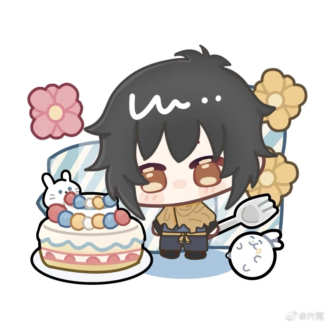 谢谢花生了什么树老师的赠图～小与与的幸福生日晚餐模式～这么一看才意识到，三个孩子
