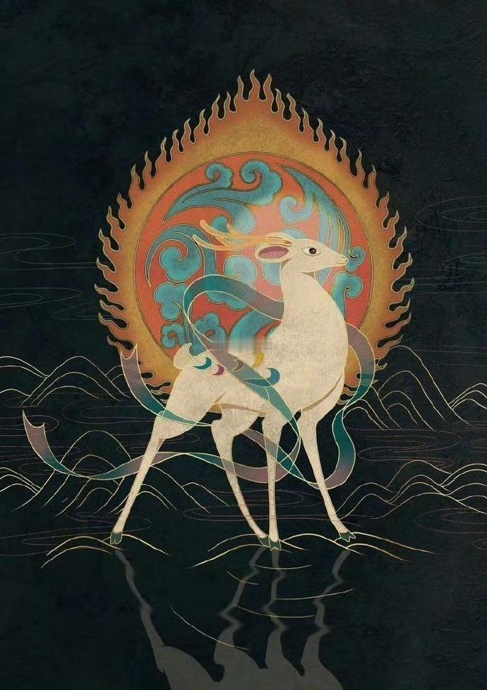 点赞这种九色鹿，马上会有好事发生！ 