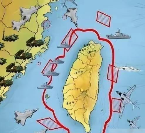 中国围岛，已经跟台湾地区没有关系了！只要外部势力敢出手支援，真正要算的，就不只是