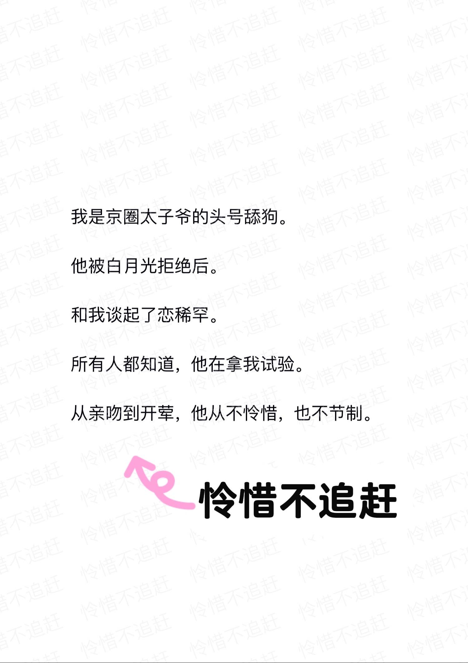 小说推荐 舔狗 聊天记录 占有欲 拯救书荒