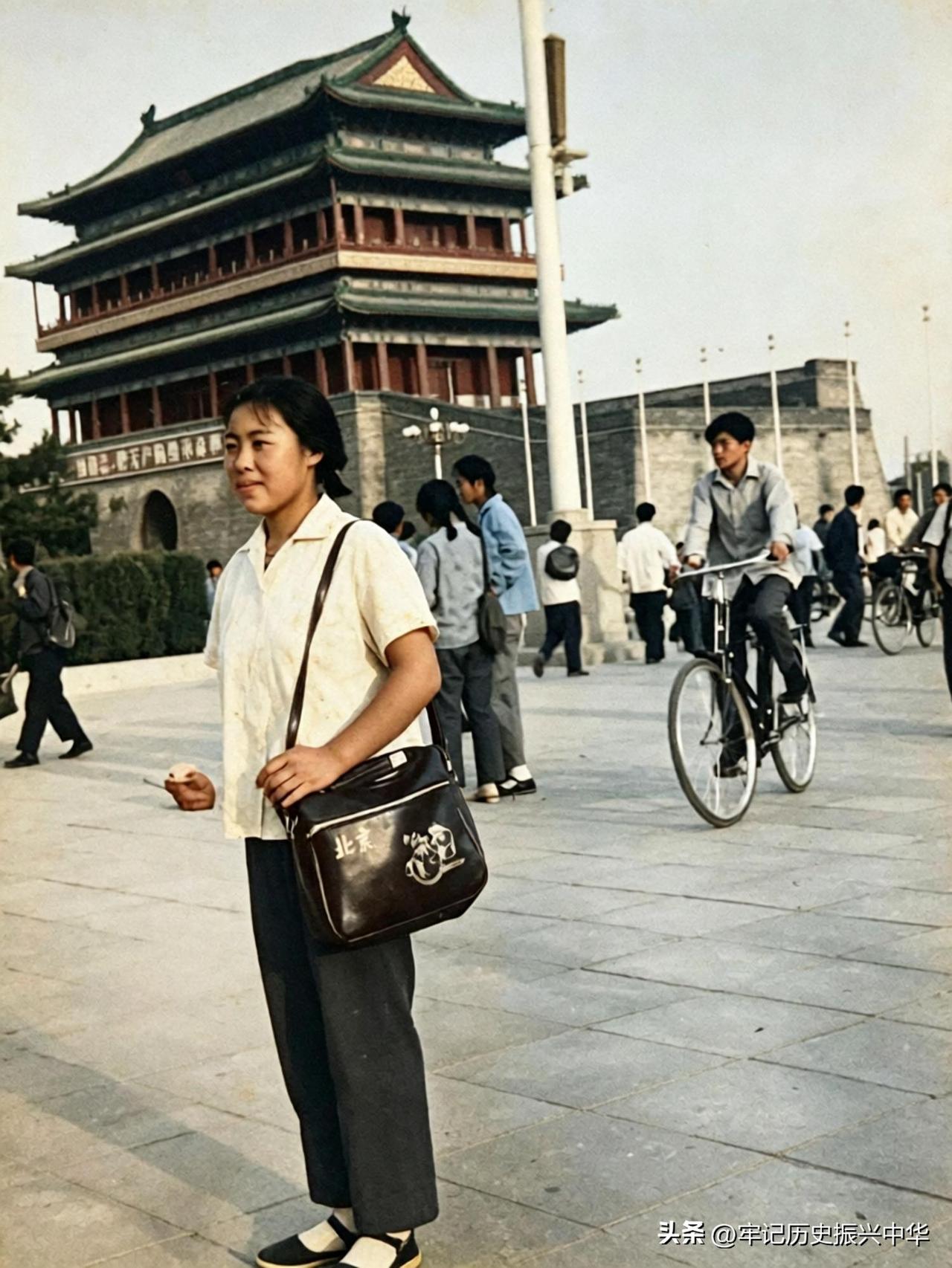 一张泛黄照片，定格了一代人的京城记忆
 
这张黑白老照片记录了上世纪70年代北京