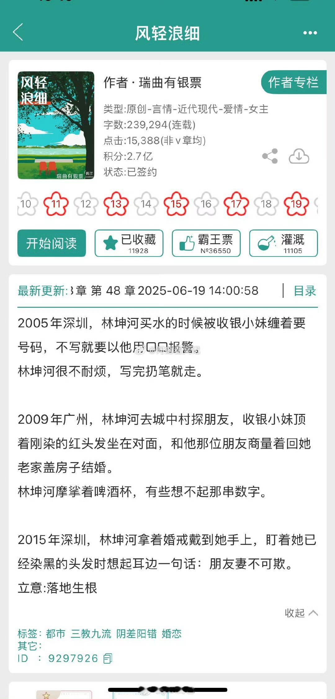 《风轻浪细》瑞曲有银票先婚后爱 暗恋成真 久别重逢这本好好看，女主年少时喜欢男主