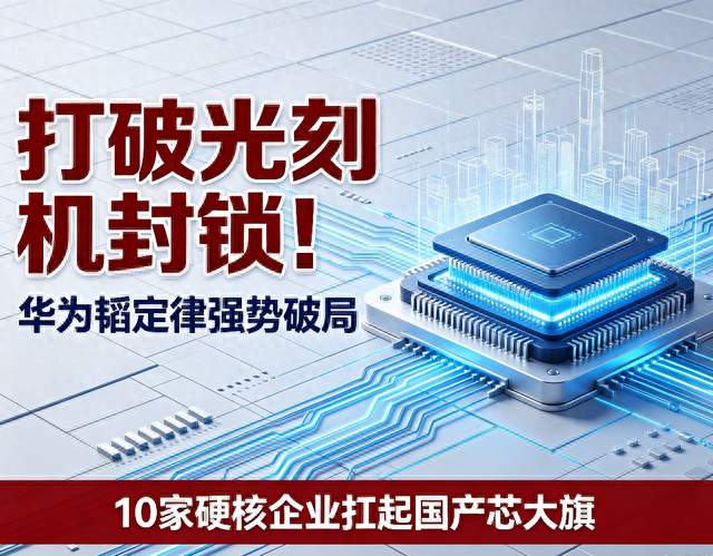 打破光刻机封锁！华为韬定律强势破局，10家硬核企业扛起国产大旗