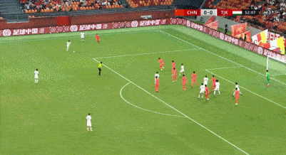 53’国足落后了！国足vs塔吉克斯坦 ​​​