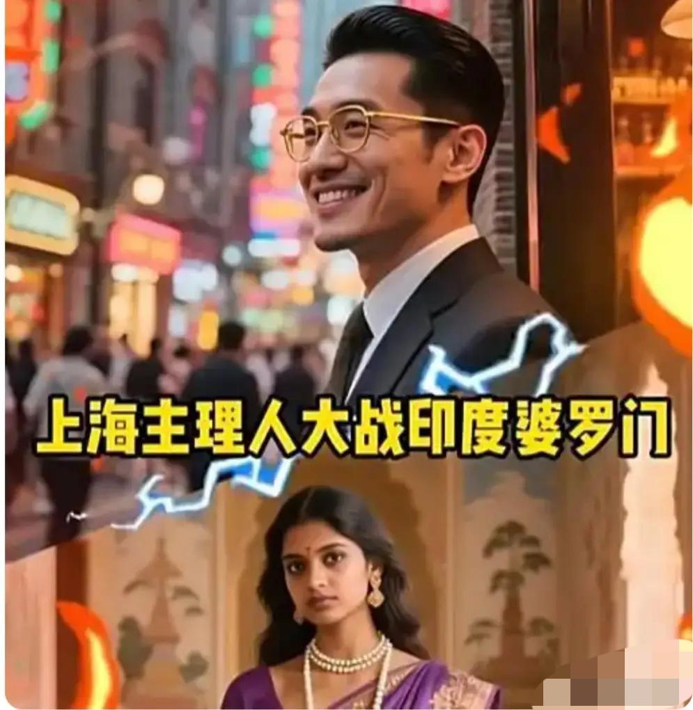 网传，一对印度男女在上海一家餐厅吃饭，服务员上菜时，印度男对服务员的服务质量表示