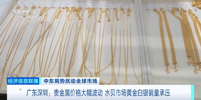 水贝遇冷：金价剧烈波动下的市场真实写照

近期，贵金属市场剧烈震荡，深圳水贝市场