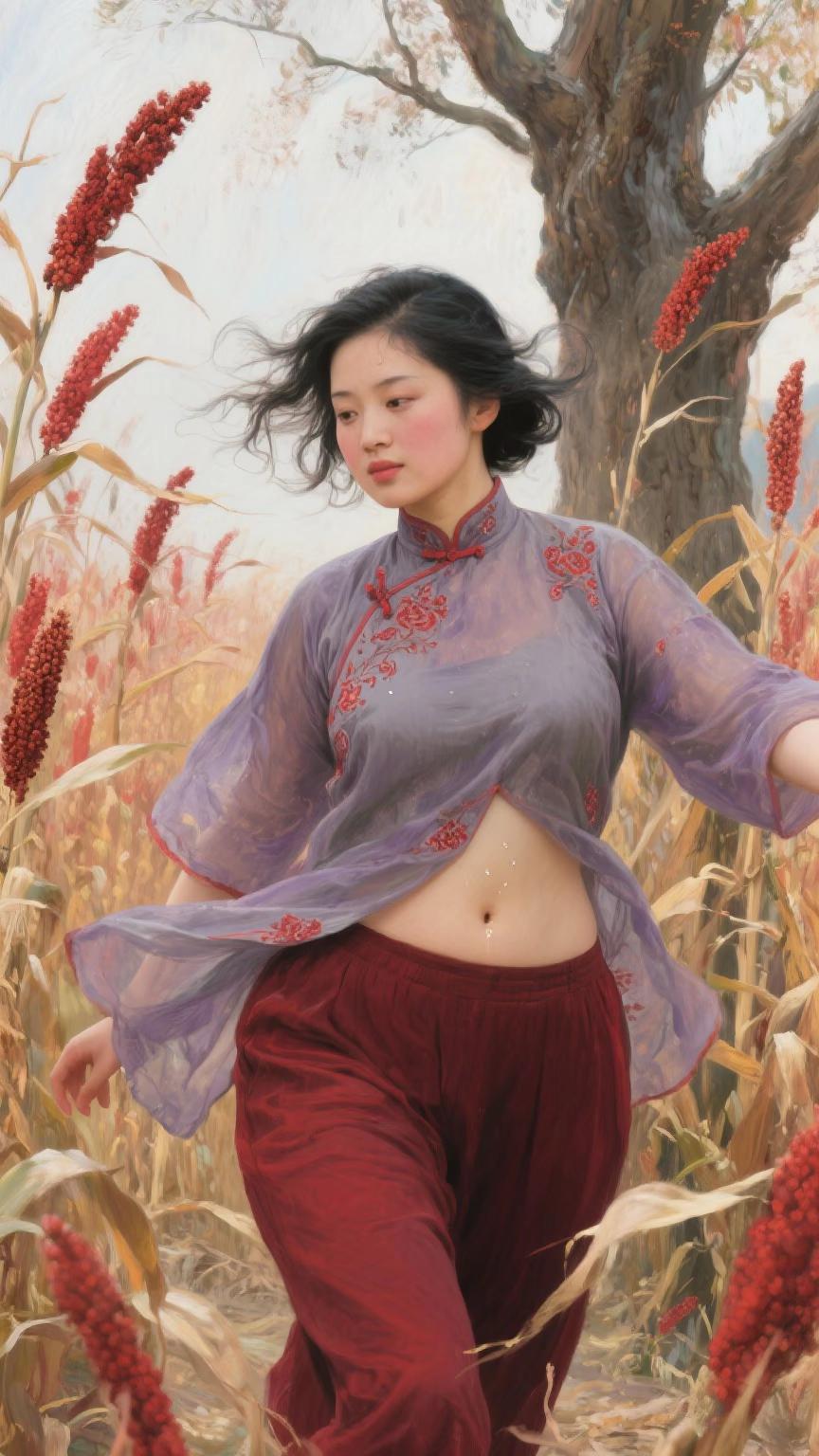 画里的人走出来了 国风元素服饰 原创作品