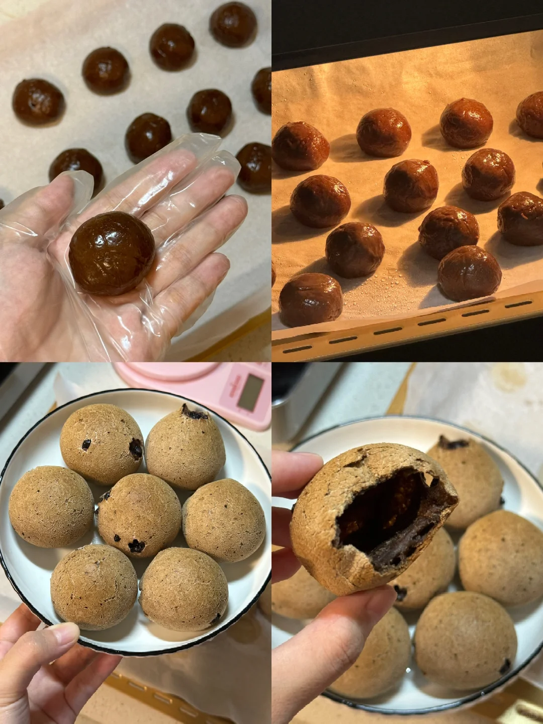 巧克力空心麻薯包/附详细教程🌷