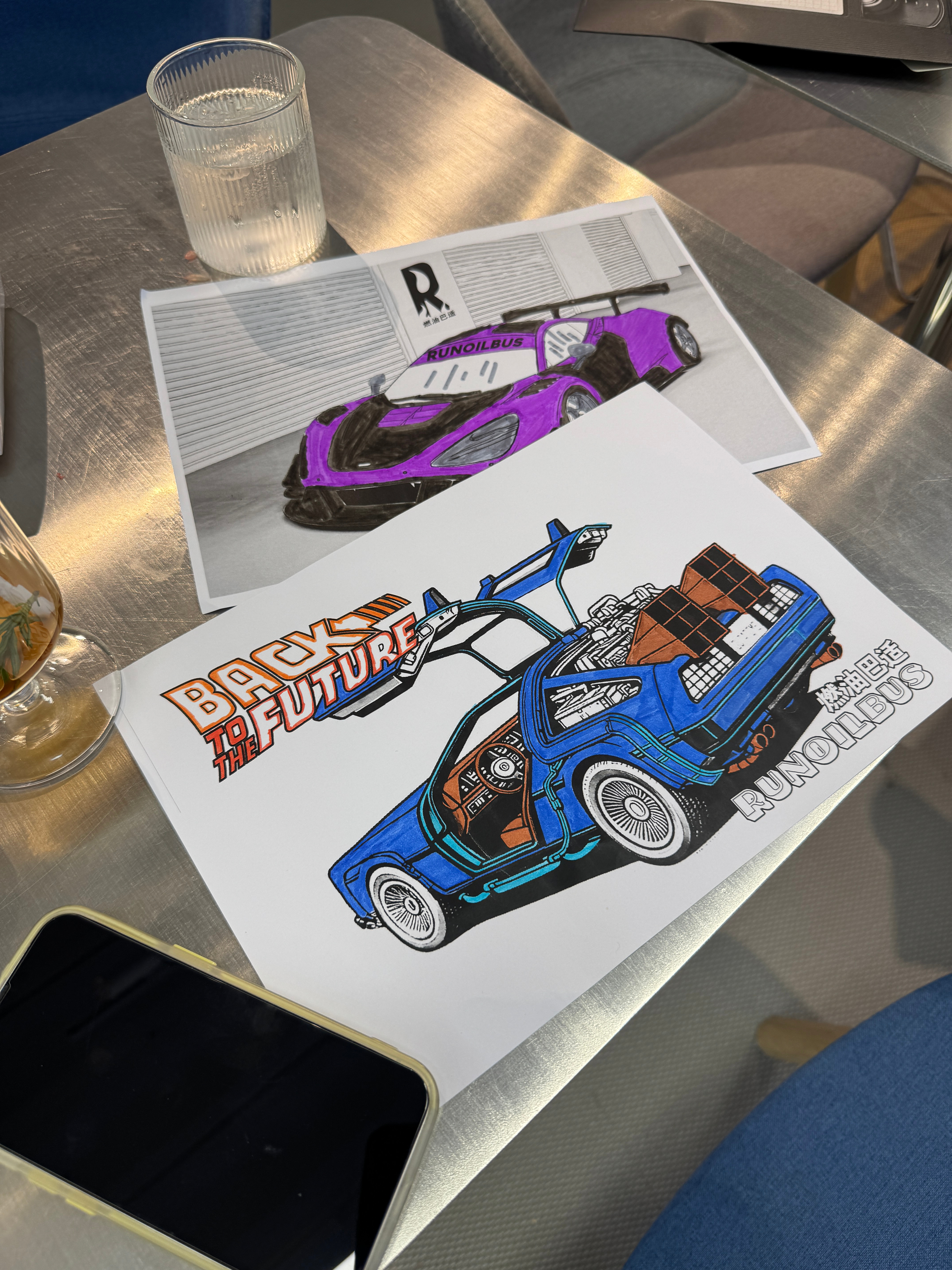 客人的添色作品👏店内任意消费都可以领取添色卡和画笔哈，记得和店员领取哈🍻 数