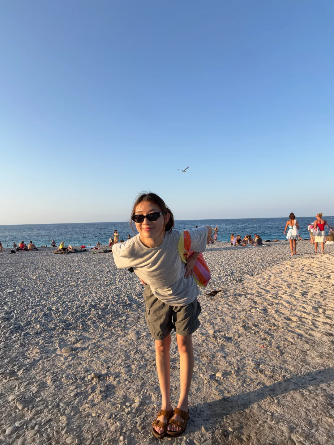 在尼斯海边🩵松弛感旅行look～
