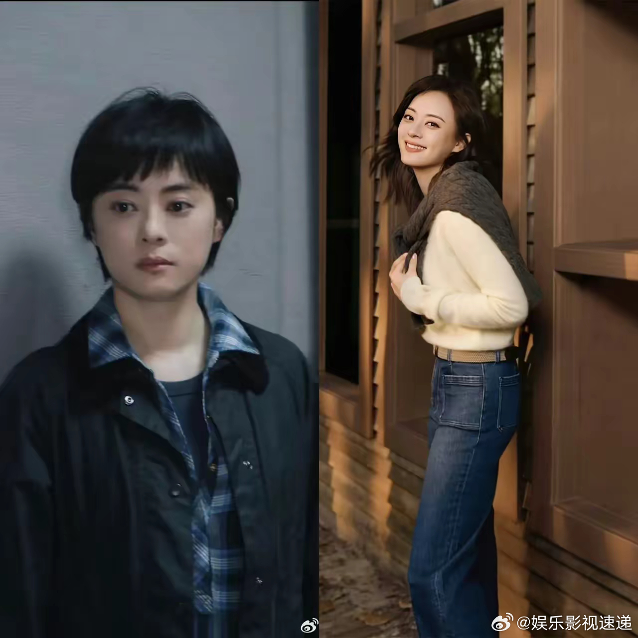左边短发，右边是长发​你觉得哪一个更好看​我觉得长发好看​长头发更显年轻，这看上