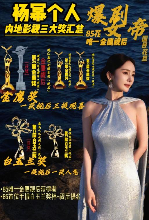 全网只有杨幂一家粉丝把水晶杯当金鹰视后吧？
今天又看到了关于金鹰视后的激烈讨论，