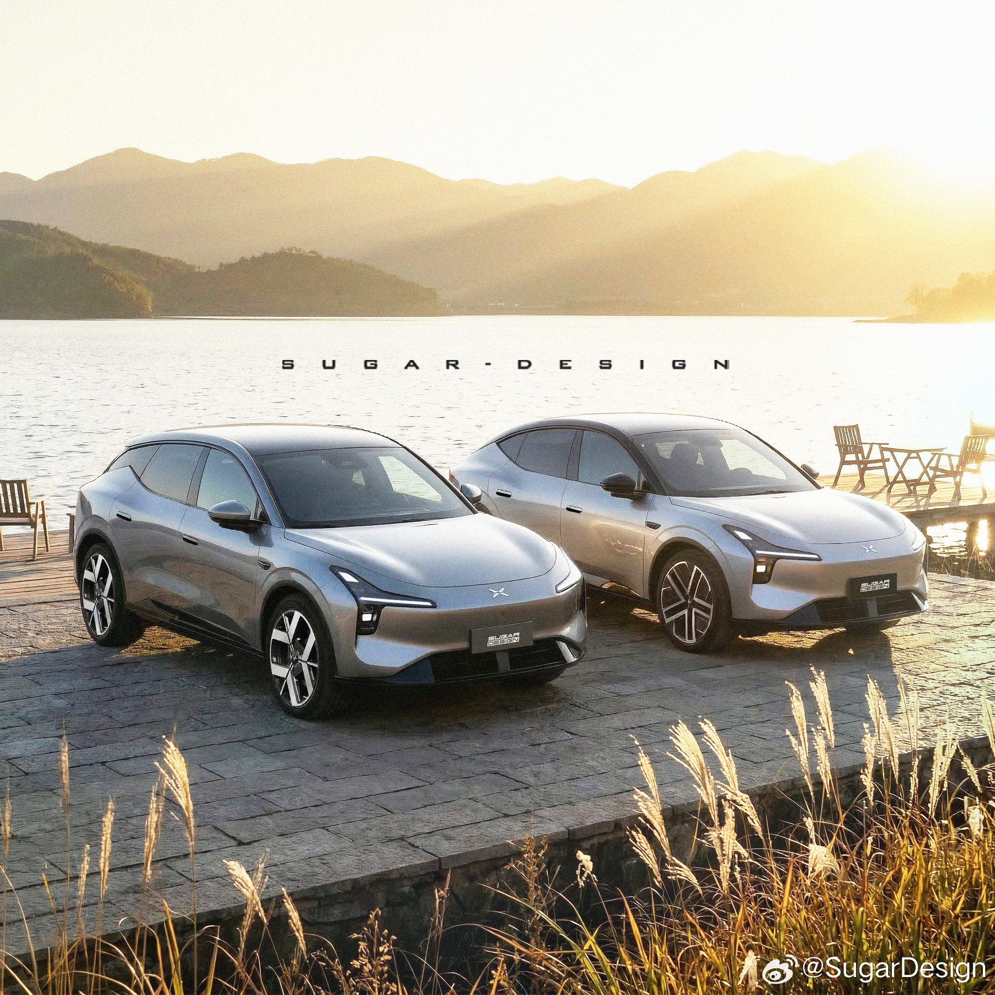 小鹏MONA的SUV有两款在开发中，D02为传统造型，D03为溜背造型，小鹏依然