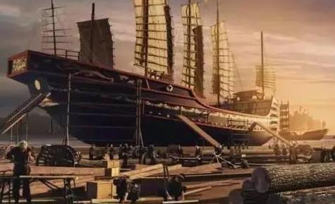 其实明朝的宝船比欧洲的风帆战列舰还大，明朝出海远航的技术和思想也更为先进，已经能