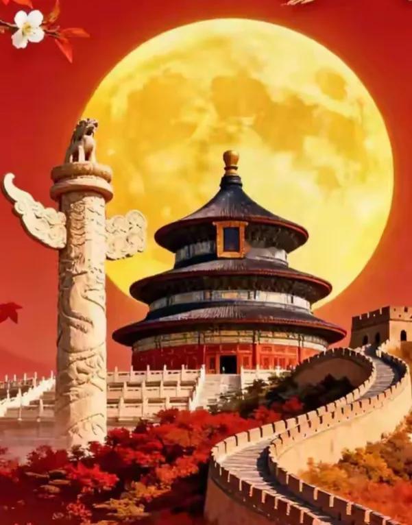 方圆天地，为头条联友对联；
墨染山河皆是画，
眼观华夏尽为诗。