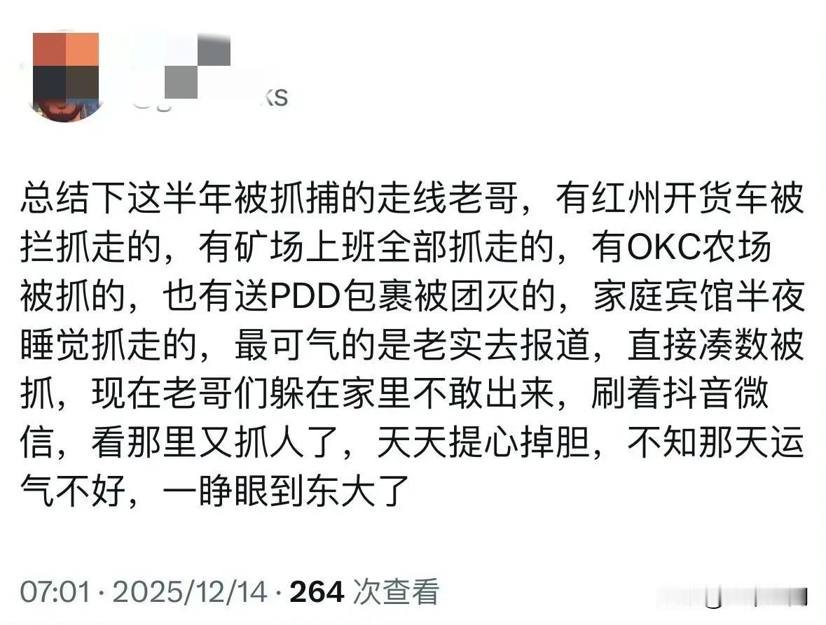 这些润人花几十万千辛万苦走线去美国，做的都是这些脏活累活，而且还要东躲西藏，提心