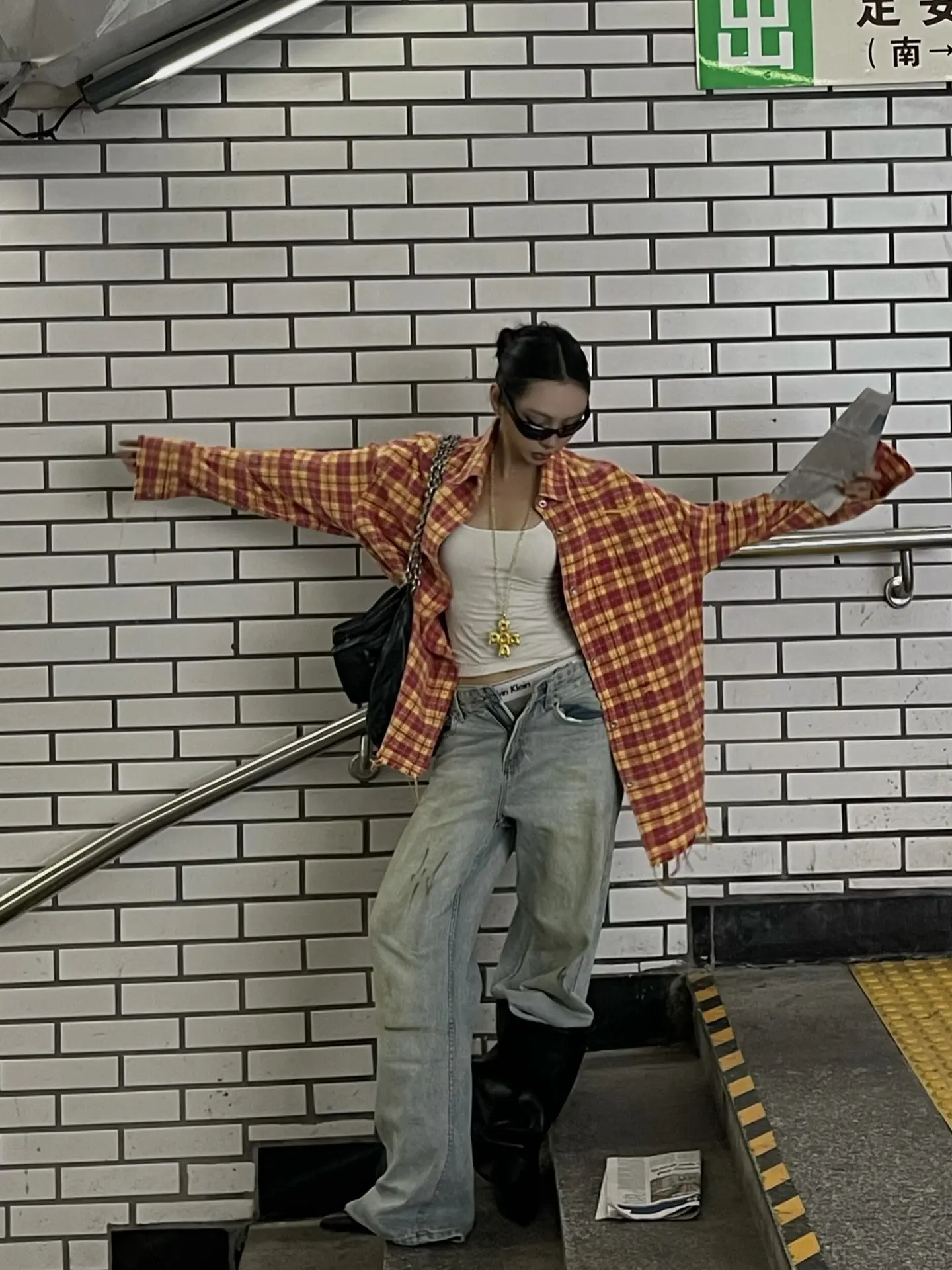 赶路ootd.
