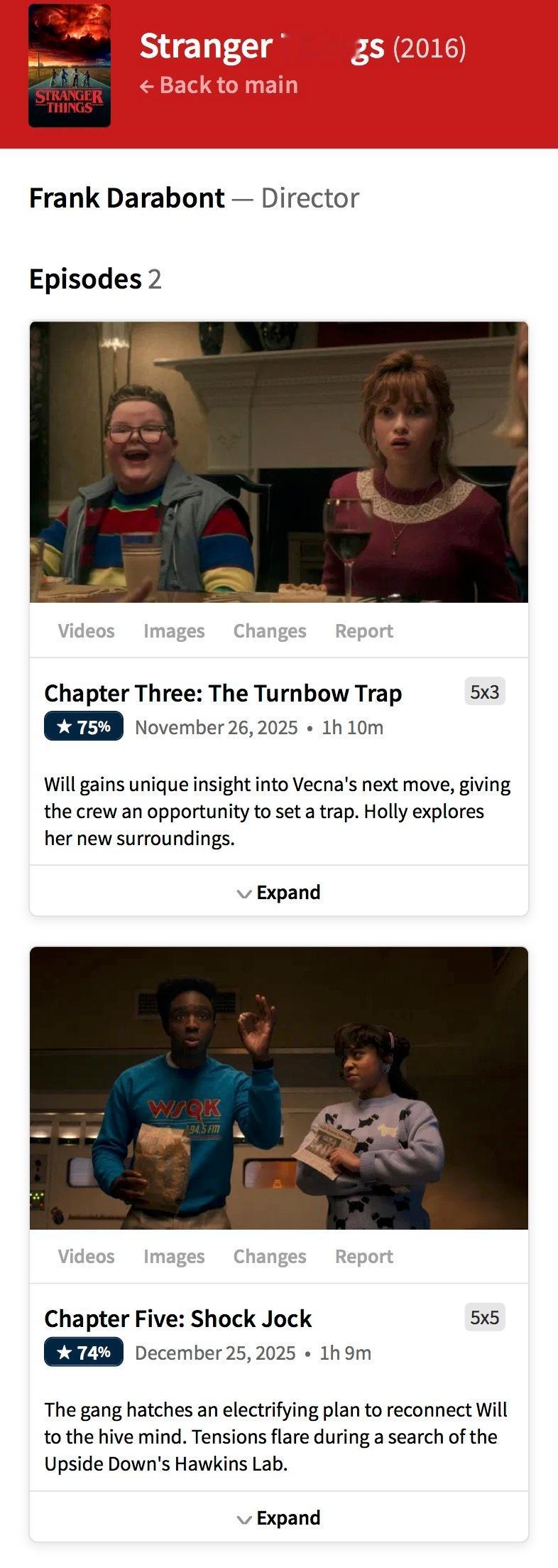 看怪奇物语 第五季的时候在演职人员表里看到Darabont这个姓氏，在好莱坞相当