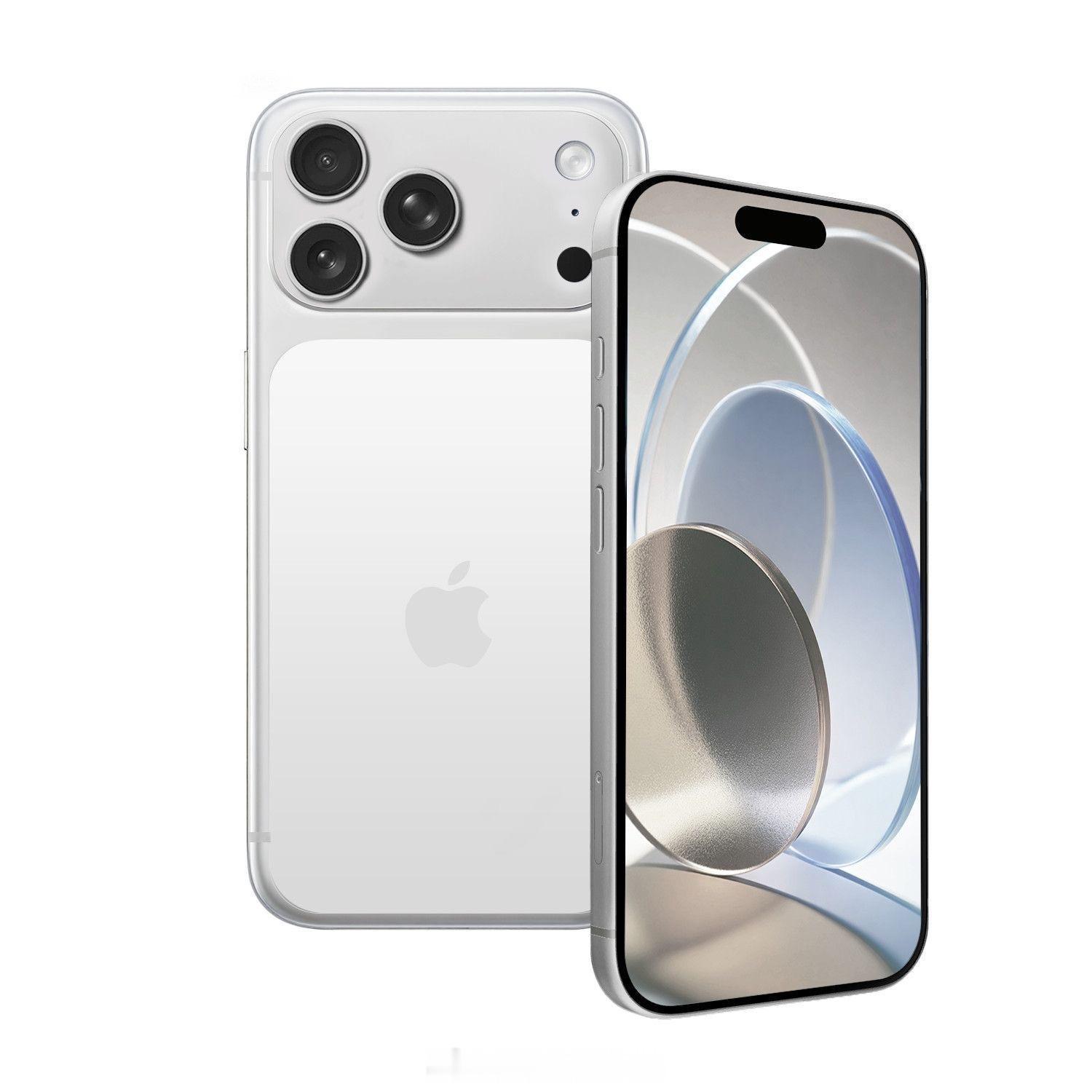 iPhone18ProMax银灰色今年苹果不做去年爆火的星宇橙，主推深樱桃红，银