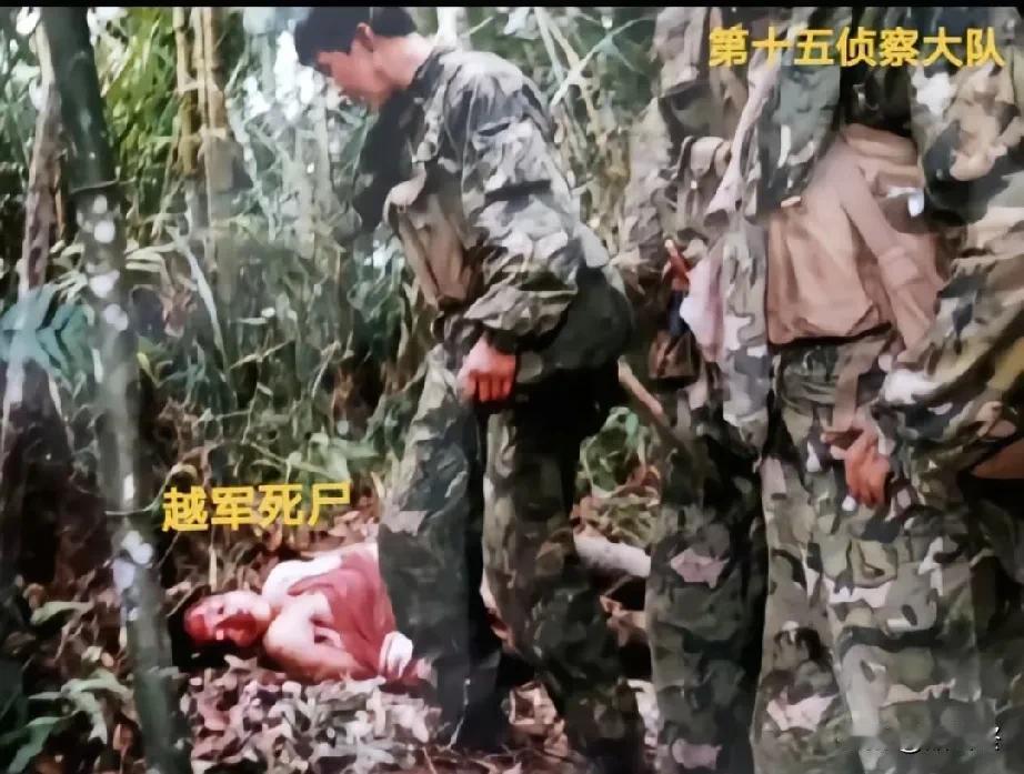 第15侦察大队捕俘行动中击毙的越军死尸！
1988年3月15日，第15侦察大队4