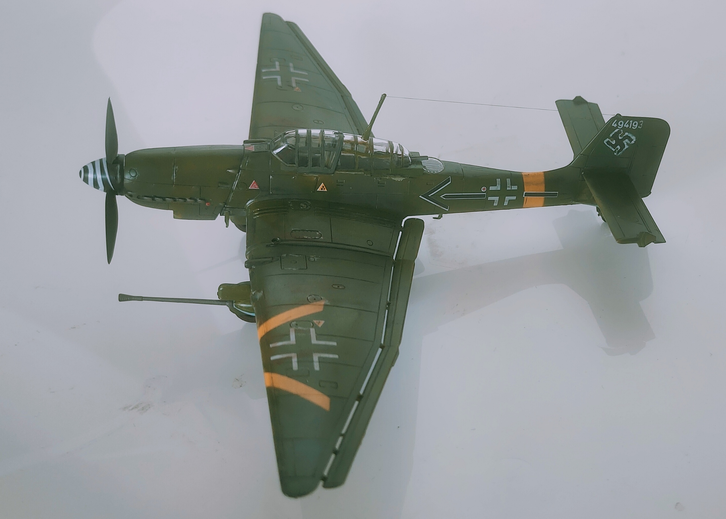 今年完成的第一个，爱德美1/72 Ju87D俯冲轰炸机 