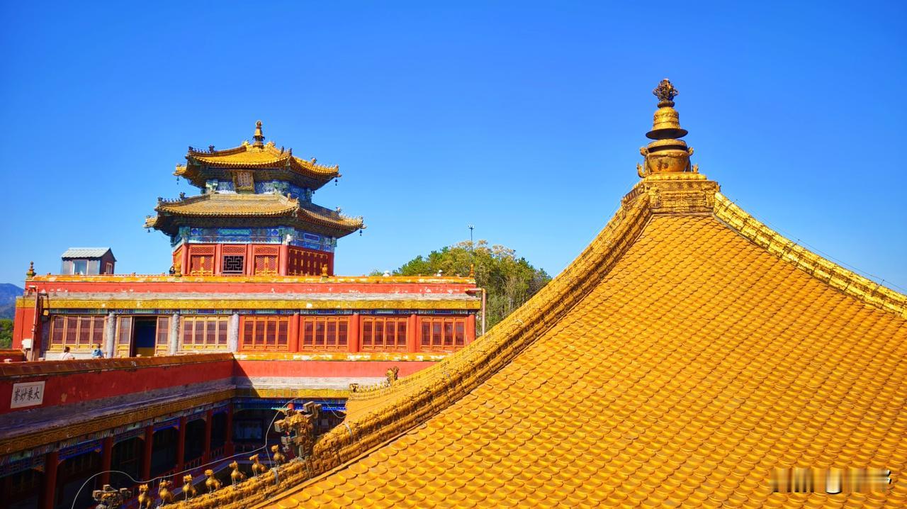 古寺庙建筑随手拍承德外八庙金顶