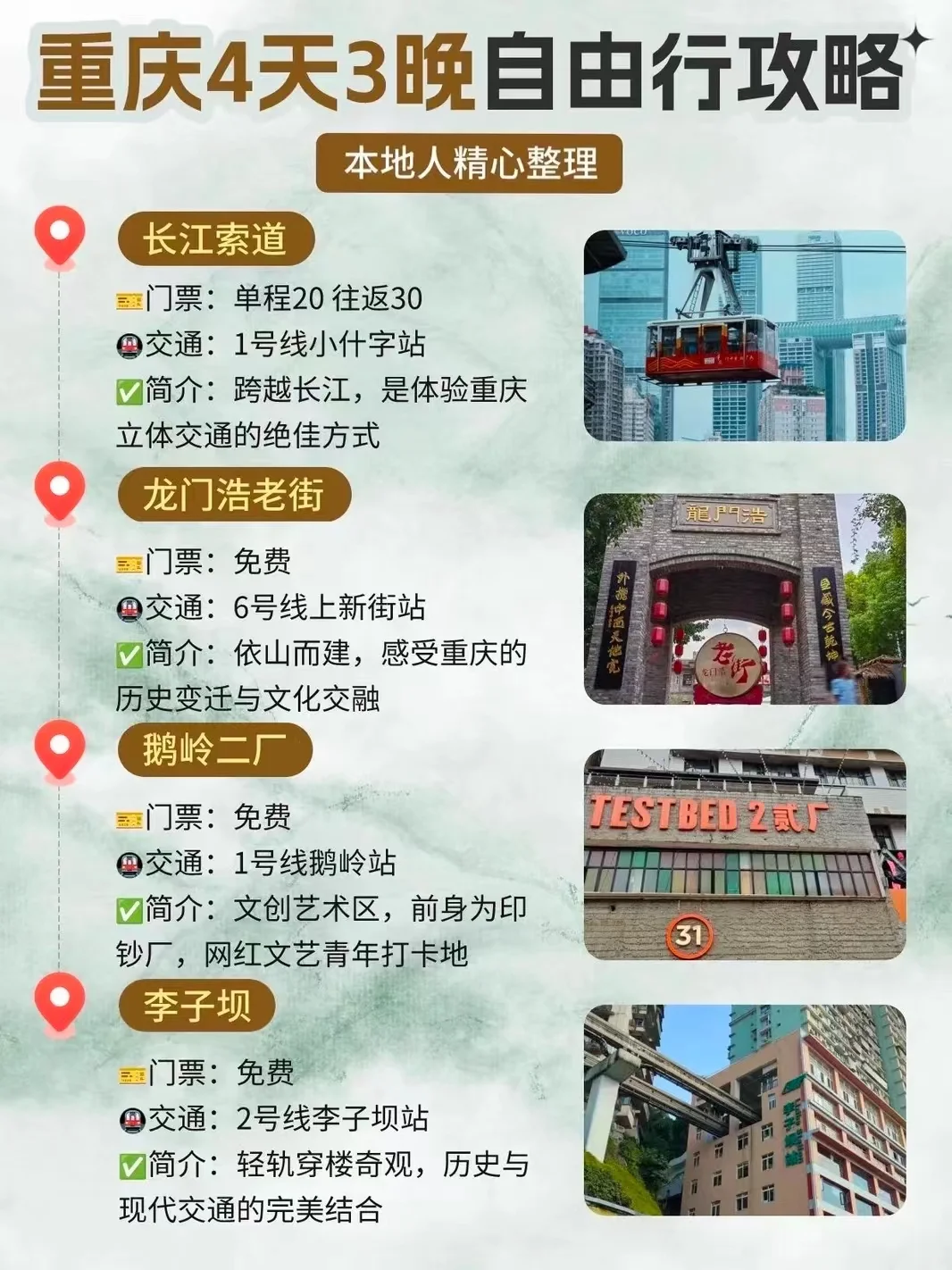 第一次来重庆旅游🗺️这份攻略一定要看