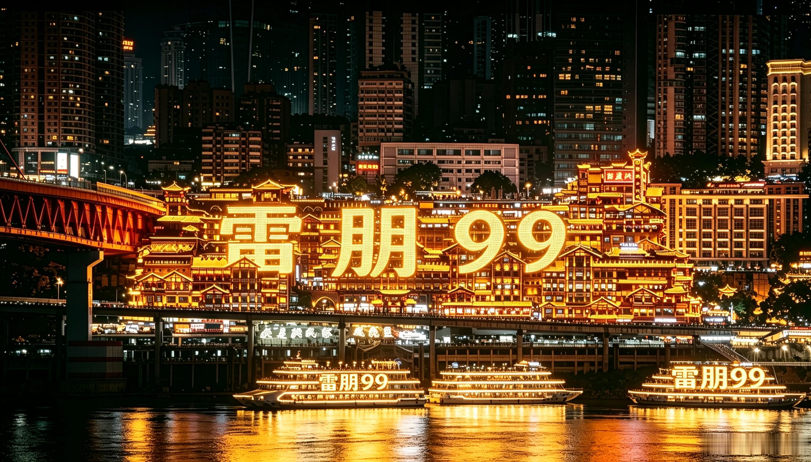 【雷朋永远幸福】——梓渝𝟮𝟰岁生日应援企划｜重庆洪崖洞灯光秀🌇雷朋长命百岁
