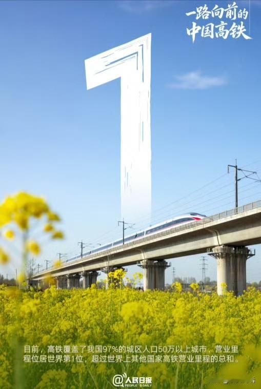 这可不可以称作又一个世界奇迹？
来自人民日报微博版的消息，中国高铁营业里程突破5