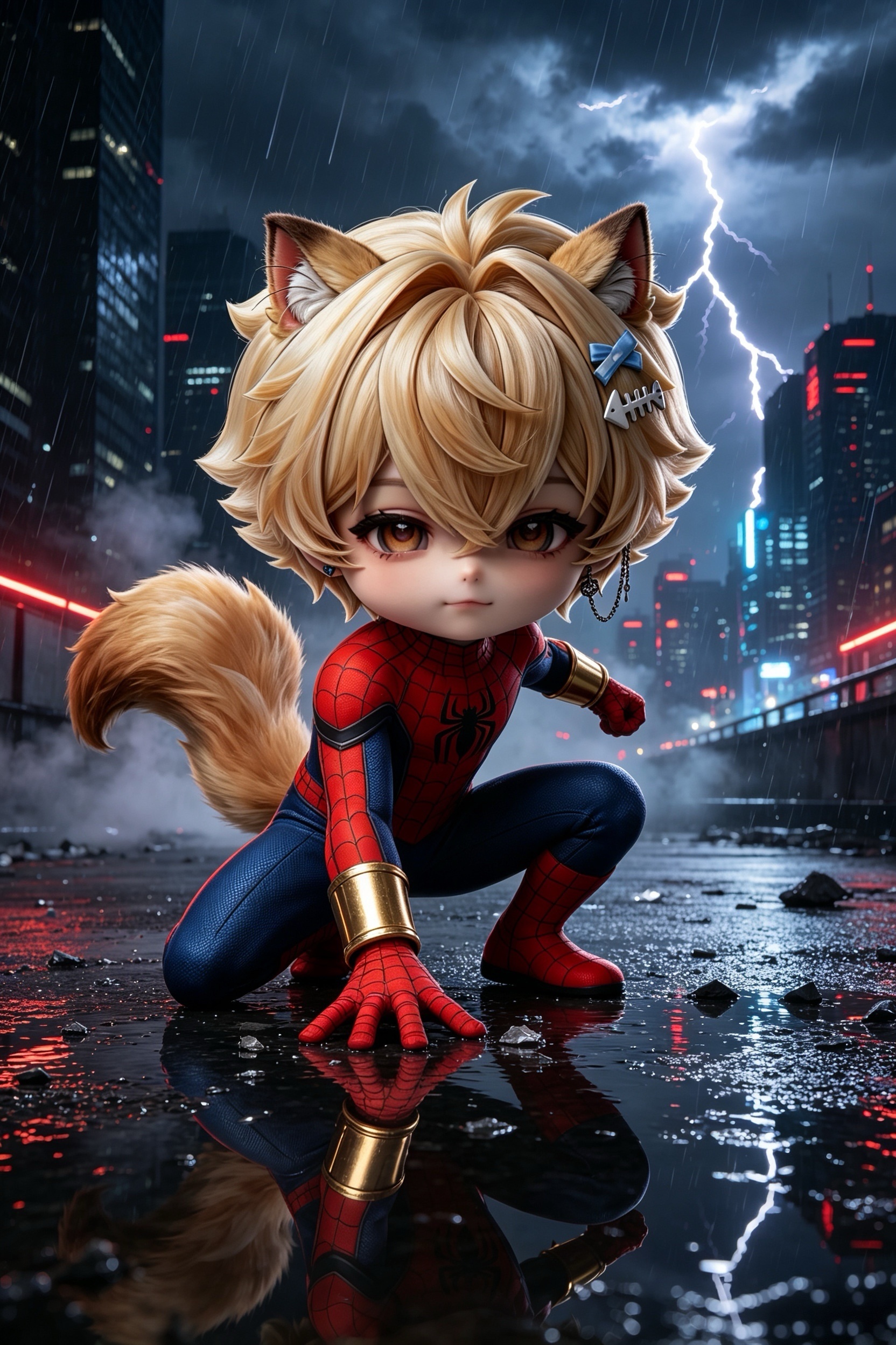 Spider-Cat星光荡开宇宙，猫儿闪耀其中 