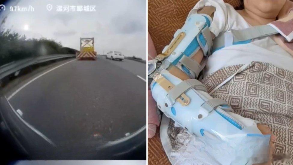 凤凰新闻【男子高速开智驾撞上抢修车，后排乘客双臂被撞断，零跑汽车：无质量问题】6