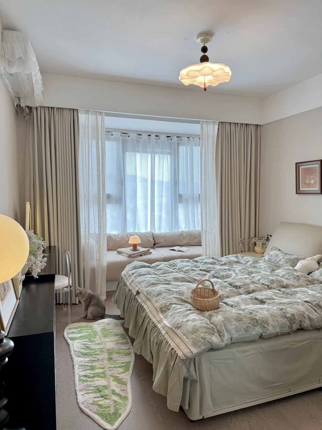 13平卧室布置，这样搭配也太好住了～