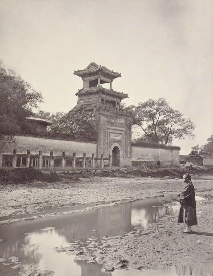 Huihuiying Mosque, Peking, 1871.Entrance