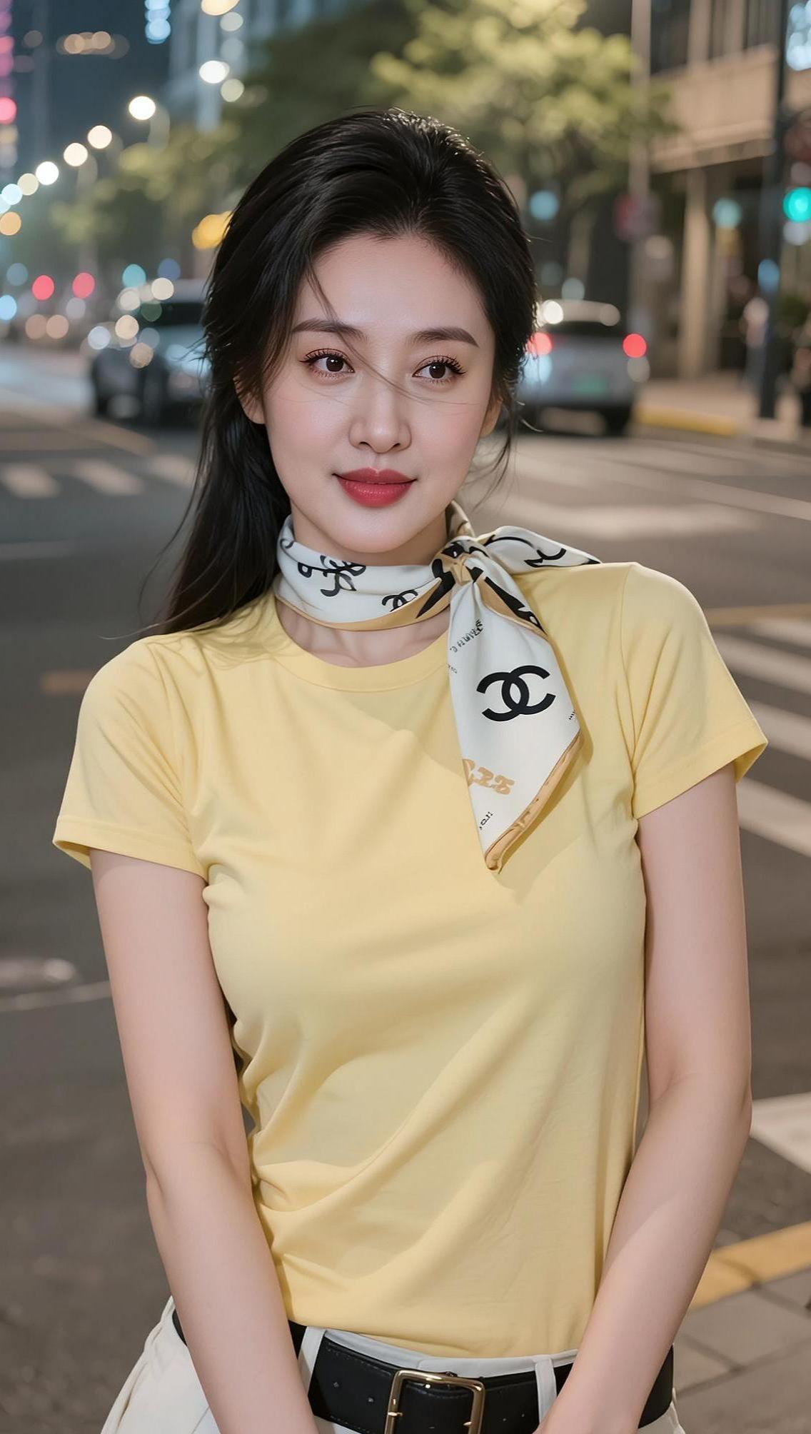 AI简约随拍 抖音ai创作 AI扩图 颜值在线 甜美少女