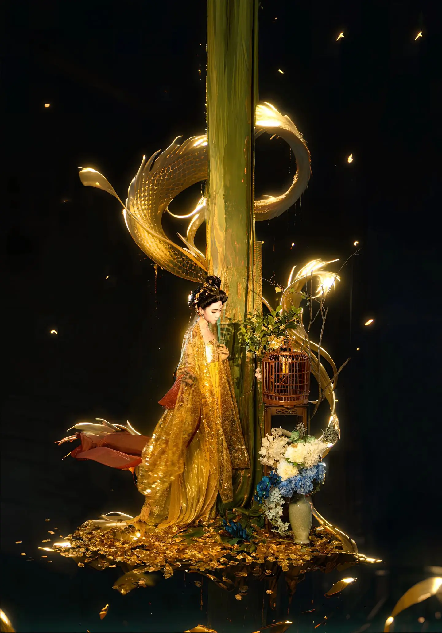 “金龙赐福，祥瑞盈箤.”是好久之前拍摄的龙年拟人啦！终于攒到龙年三十这天来发啦！！祝大家龙年快乐！