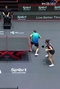 光头教练，爱撇白眼，不敢说话，情侣搭档。巴西混双把精髓都学去了，一比一在复刻。