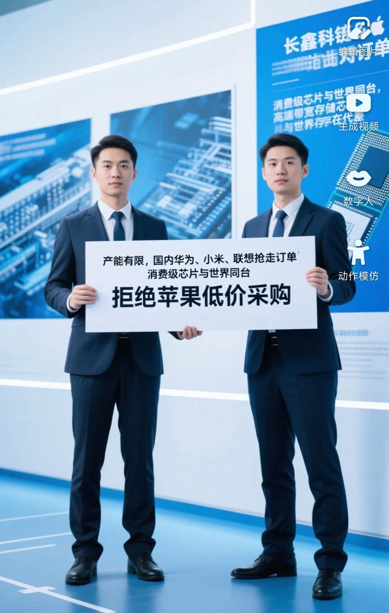 长鑫存储为什么这么硬气，敢拒绝苹果的低价采购？原因主要是长鑫的订单多啊，产能有限