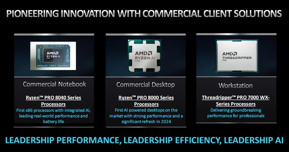 AMD 发布锐龙 PRO 系列处理器

4 月 16 日，AMD 公司推出多款基
