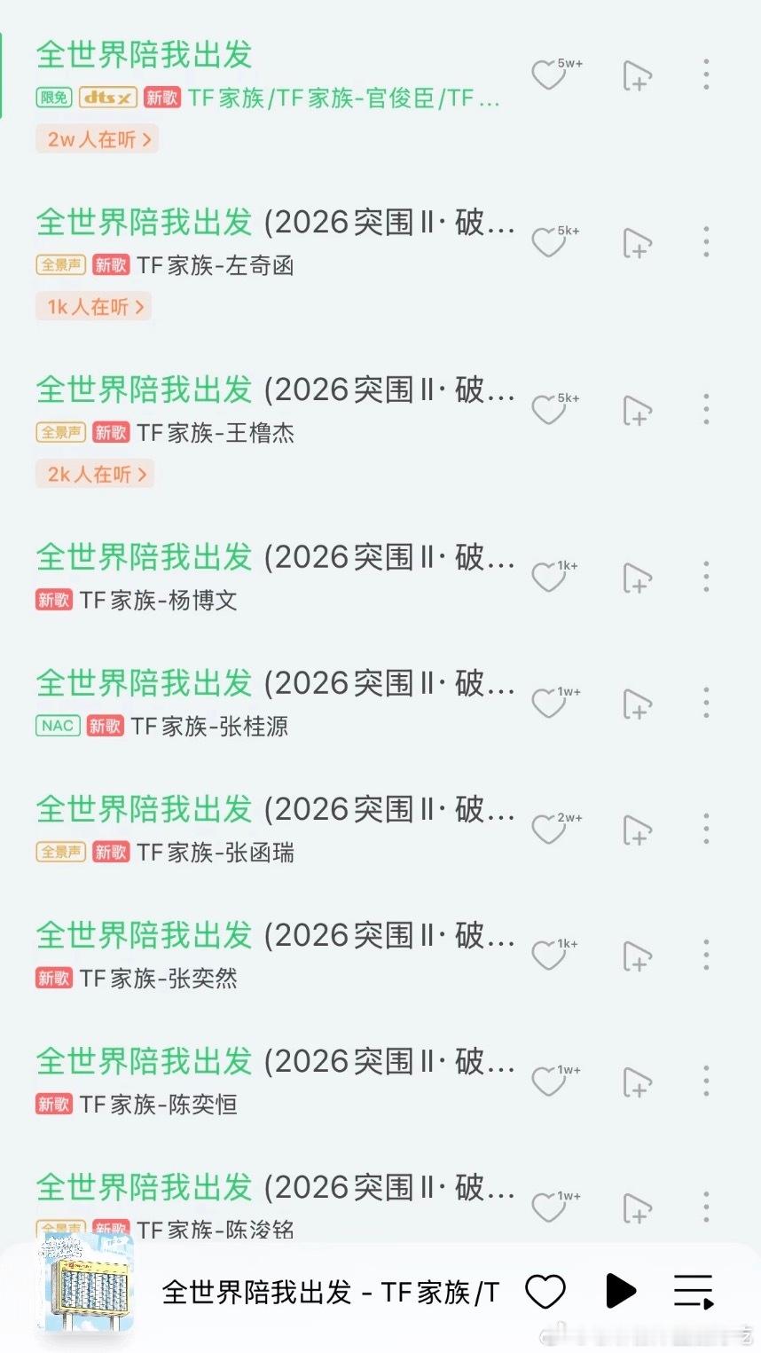 TF四代突围主题曲怎么还出了每一个人的